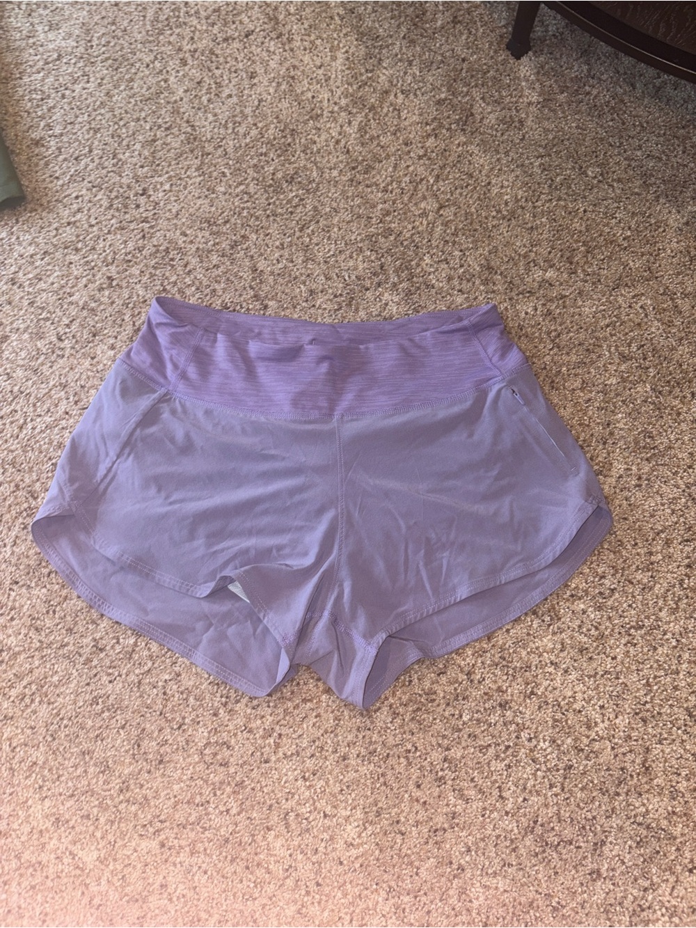 Outdoor Voices Lavender High-Waist Athletic Running Shorts